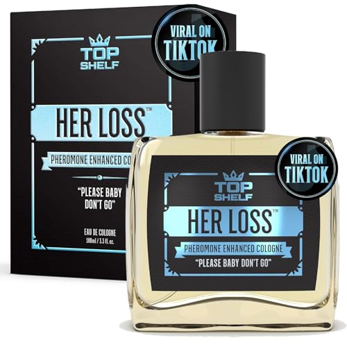 Her Loss Cologne for Men 3.4OZ, Her Loss Pheromone Cologne for Men, Herloss Perfume Para Hombre Long-Lasting, Science Enhance Raw Attraction & Confidence