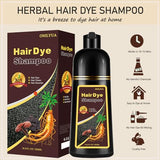 Instant Blonde Brown Hair Color Shampoo,Golden Brown Hair Dye Shampoo 3 in 1 for Women Men,Long Lasting Brown Hair Shampoo,Brown Hair Dye Colors in Minutes,Brown Shampoo Easy to Use