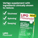 Lipo-Flavonoid Balance Support, Helps Reduce The Risk of Vertigo Like Symptoms, Dizziness, Spinning and Swaying Related to Poor Inner Ear Health (30ct)