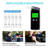 Breathalyzer,Portable Alcohol Tester with USB Rechargeable,Professional-Grade Accuracy Breathalyzer with LCD Digital Display(10 Mouthpieces)