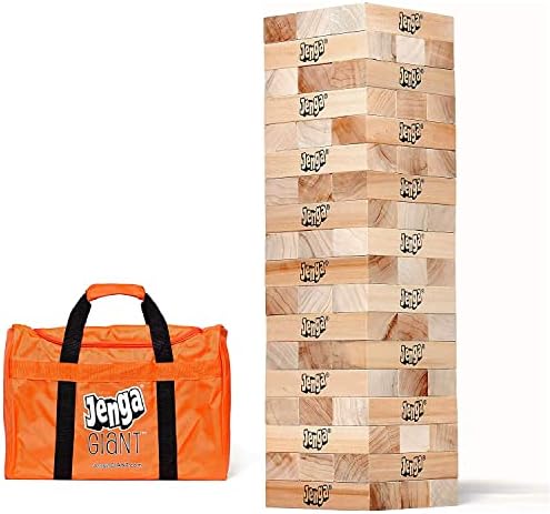 Jenga Giant - Hardwood Blocks - Stacks to Over 5 feet - Officially Licensed - JS7