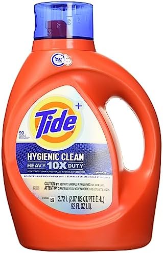 Tide hygienic clean heavy 10x duty liquid laundry detergent, original, 92 oz bottle