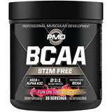 PMD Sports BCAA Stim-Free Amino Acids - Better Workout Performance, Enhanced Recovery, Daily Energy, Muscle Builder, and Muscle Sparing - BCAA Powder Drink Mix - Fun on The Beach (30 Servings)