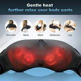 Back and Neck- Shiatsu Shoulder Massager - Electric Deep Kneading Massage with Heat for Muscle Relief, Tired Back, Neck, Shoulder & Legs