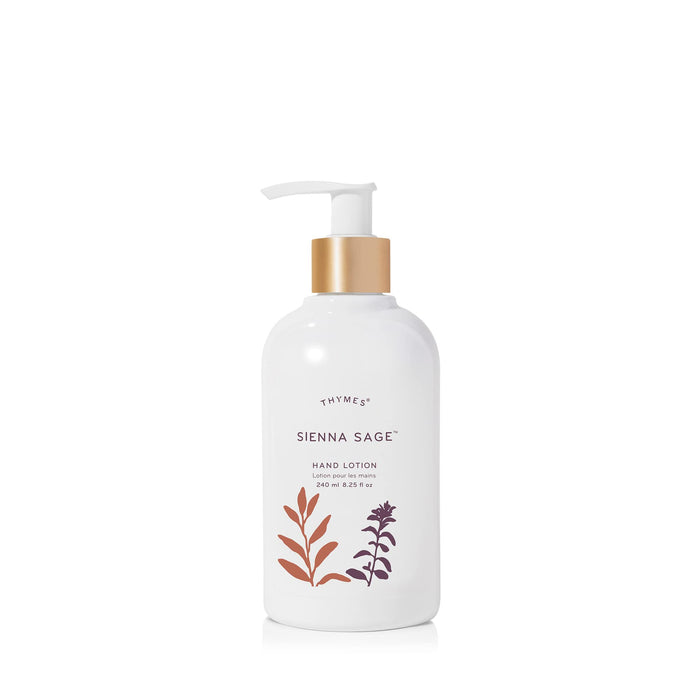 Thymes Sienna Sage Hand Lotion - Hand Moisturizers with Shea Butter and Vitamin E for Skin Care Routine (8.25 fl oz)