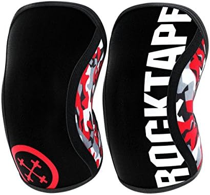 Rocktape Assassins Knee Compression Sleeves, Knee Brace for Weightlifting, Cross Training & Working Out - Reduce Strain & Swelling (2 Sleeves)
