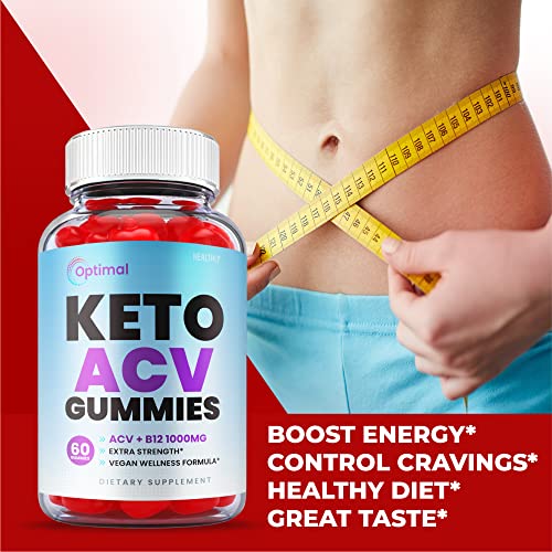 (2 Pack) Optimal Keto ACV Gummies - Official Formula, Vegan - Optimal Keto Gummies, Optimal Keto Gummies Plus ACV Apple Cider Vinegar 1000mg Weight Apple Loss Cider Extra Strength Gummy (120 Gummies)