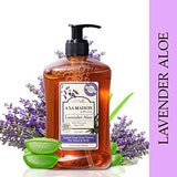 A LA MAISON Liquid Soap, Lavender Aloe - Uses: Hand and Body, Triple Milled, Essential Oils, Biodegradable, Plant Based, Vegan, Cruelty-Free, Alcohol & Paraben Free (16.9 oz, 3 Pack)