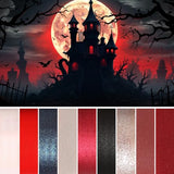 ecofavor Red Goth Eyeshadow Palette - 9 Colors True Hot Red Black Eye Shadows | Halloween Glitters Makeup | Matte Shimmer High Pigmentation | Clown Vampire SFX Halloween Christmas Palette