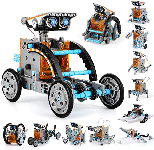 Lucky Doug Toys for Ages 8-13, 12-in-1 STEM Solar Robot Kit Toys Gifts for Kids 8 9 10 11 12 13 Years Old, Educational Building Science Experiment Set Birthday for Kids Boys Girls