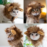 Pet Krewe Cat Lion Mane Halloween Costume – Fits Neck Size 8”-14 - Lion Costume for Small Cats and Kittens – Ideal for Halloween, Cat Birthday, Cat Cosplay, Cat Outfits, Pet Clothes