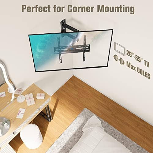 Mounting Dream TV Wall Mount Bundle - Tilt Mount For 37-75" & Full Motion For 26-55" TVs