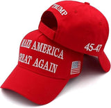 Trump 2024 45-47 Make America Great Again MAGA Hat Donald Trump Slogan with USA Flag Embroidered Adjustable Baseball Cap Black