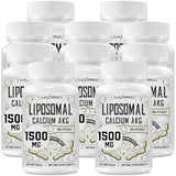 Liposomal Calcium AKG Supplement 1500 MG (Alpha-Ketoglutaric Acid), High Absorption, More Effective Than AAKG, Ca AKG for Longevity, Age Defense, Cellular Energy, Metabolic Function, 600 Softgels