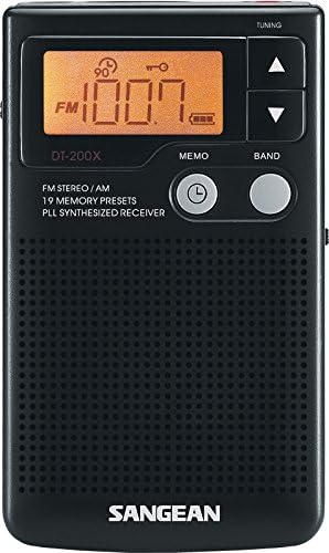 Sangean DT-200X AM/FM Synthesized Pocket Radio