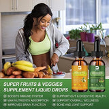 B BEWORTHS Fruits and Veggies Supplement - Balance of Natural Fruit and Vegetable Vitamins Supplements Liquid Drops, Whole Nature Super-Food Filled with Vitamins and Minerals - Supports Energy Levels