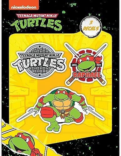TMNT Teenage Mutant Ninja Turtles Raph Vinyl Decals - Set of 3 Raphael Ninja Turtle Stickers for Car Water Bottle Bike Helmet Laptop Skateboard - Outdoor Rated Water Resistant Vinyl