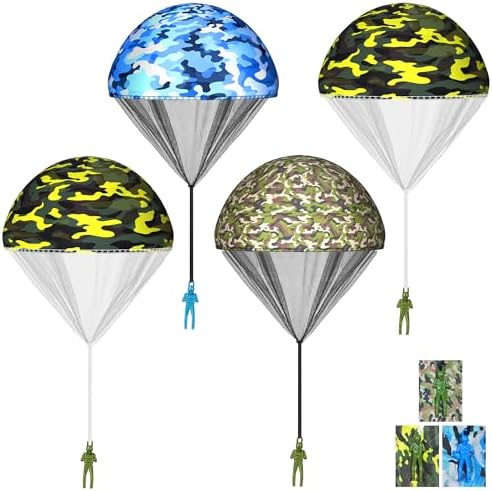 PGXT Parachute Toy, Camouflage Free Throwing Toy Parachute, Outdoor Children's Flying Toys, Best Valentines Day Idea 2025, Unique Boy & Girl Easter Gifts
