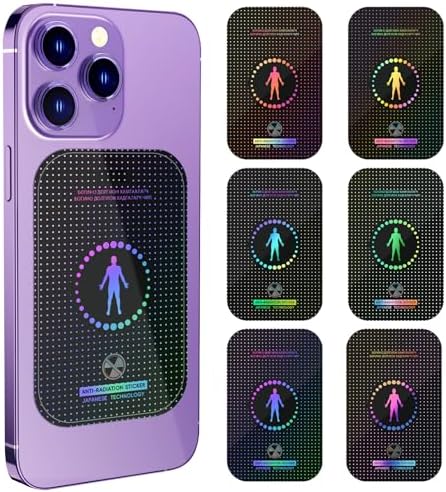 6 Pcs Protection Cell Phone Stickers, Effective Protector Cell & Smart Phones, Laptops, Tablets, TV, Monitors - All Devices Great Gift for Anyone 3.82 * 2.35 Inches