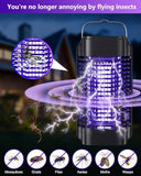 Bug Zapper for Outdoor and Indoor, Electric Mosquito Zapper Mosquito Trap Waterproof Fly Traps Mosquito Killer for Home, Backyard, Garden, Patio, Camping