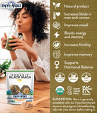 Happy Andes Organic Black Pure & Raw Maca Root Powder Non-GMO, USDA for Energy & Fitness, Performance & Mood for Men & Women, Gluten Free, Peruvian Superfood, Blue, 16 oz