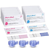 MomMed Pregnancy Test Strips (HCG20-LH60), Includes 20 Pregnancy Tests, 60 Test Strips, 80 Urine Cups, Easy to Use Ovulation Predictor Kit, Accurate Fertility Test for Women