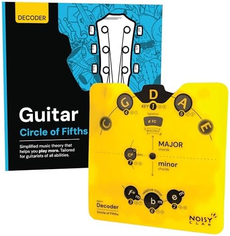 Circle of Fifths For Guitar - Guitar Theory Book & Chord Wheel - Music Theory made EASY! Play More, Write More, Explore Music (Guitar Theory)