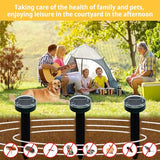 6pk Mole Upgrade Solar Repellent Outdoor for Lawns Gopher Repellent Ultrasonic Powered Mole Repellent Deterrent Snake Repeller Mole Repellent Lawns Yard Garden