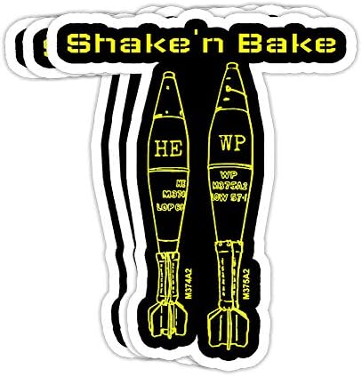 Funny Mortarman Infantry 0311 0341 11B 11C Gift Decorations - 4x3 Vinyl Stickers, Laptop Decal, Water Bottle Sticker (Set of 3)