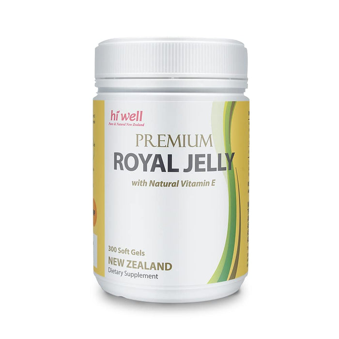 Hi Well Premium Royal Jelly with Natural Vitamin E 300Softgles