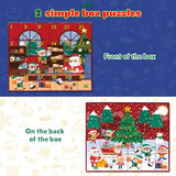 Jigsaw Puzzle Advent Calendar 2024 Christmas Puzzles for Kids and Adults 1008 Pieces in 24 Boxes for Countdown Christmas Gifts for Boys Girls Men Women - Dogs' Christmas Dinner(27.56 x 19.68 Inch)