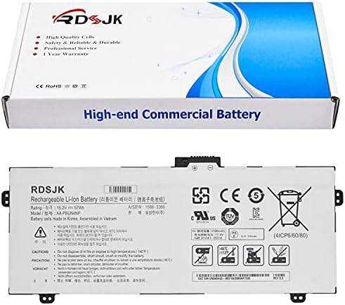 AA-PBUN4NP PBUN4NP Laptop Battery for Samsung ATIV Book 9 Pro NP940Z5J NP940Z5L NP940Z5L-X01US NP940Z5L-X03US NP940Z5L-S03US Series AAPBUN4NP BA43-00374A 4ICP6/60/80 15.2V 57Wh