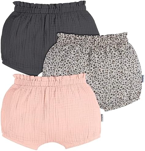 Gerber Baby Girls' 3-Pack Bubble Shorts