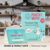 Pantry Moth Trap 2-Pack - Pantry Moth Glue Traps for House Pantry, Pantry Moth Traps for Food and Cupboard Moths, Pantry Moth Traps with Pheromones Prime Pest Trap Indian Meal Moth Traps for Kitchen