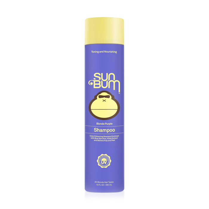 SUN BUM Blonde Shampoo I UV Protecting and Cruelty Free Color Enhancing and Toning Hair Wash for Blondes I 10 Oz