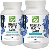 Only Natural Pet Brewer's Yeast & Garlic Chewables - All-Natural Flea & Tick Prevention for Dogs - Fortified with B Vitamins - Promotes Healthy Skin & Coat - 300 Count Tablet (2 Pack)