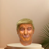 Yuulibux Funny Donald Trump Mask with Realistic Features Ideal for Halloween Party and Cosplay (Hairy)