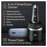 Braun Series 9 PRO+ Electric Razor for Men, 5 Pro Shave Elements & Shave-Preparing ProComfort Head, Closeness & Skin Comfort, SmartCare Center, PowerCase for Mobile Charging, Wet & Dry Use, 9599cc