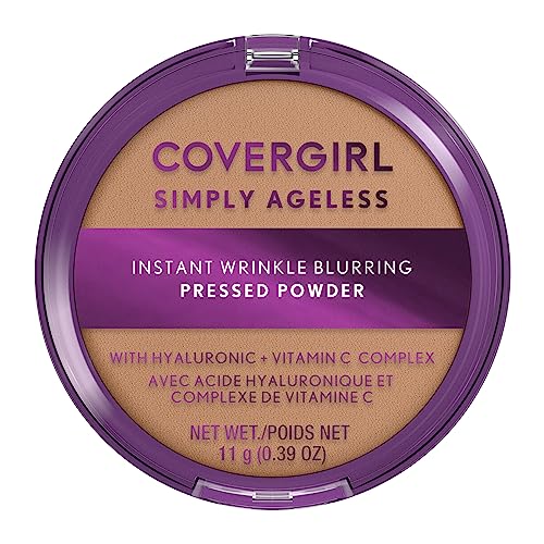 Covergirl Simply Ageless Instant Wrinkle Blurring Pressed Powder, Natural Beige, 0.39 Oz.
