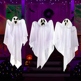 JOYIN 3 Pack Halloween Party Decoration 27.5" Hanging Ghosts, Cute Flying Ghost for Front Yard Patio Lawn Garden Party Décor and Holiday Decorations