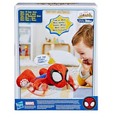 Spidey and his Amazing Friends Marvel Dance 'N Crawl Spidey, Interactive Plush Toy with 20 Phrases & Sounds, 2 Songs, Super Hero Toys for Kids 3 & Up