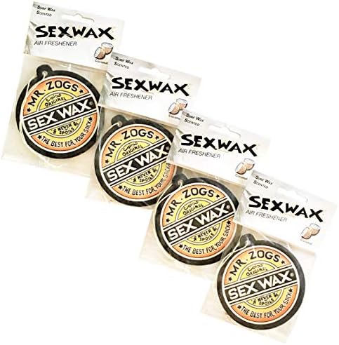 Sex Wax Coconut Air Fresheners: (4-Pack)