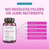 Dr. Brighten Prenatal Plus - Women’s Formulation, Active B Vitamins, Minerals, Antioxidants for Pregnant or Nursing Mothers, Non-GMO Vegan, No Gluten, No Soy - 180 Capsules