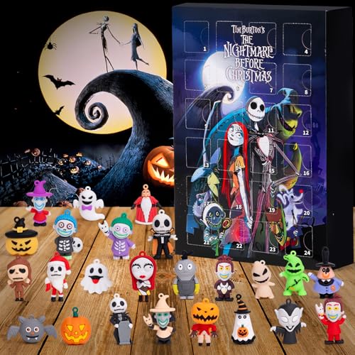 Halloween Advent Calendar 2024,Halloween CountDown Advent Calendar with 24 Classic Collectible Figures,Halloween Count down Calendar,Halloween Horror Figures Collectible Gift Kids Teen Adults