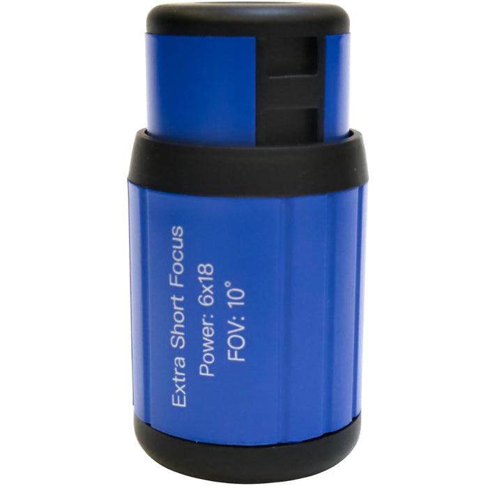 Extra Short Focus(Close-Focus) Monocular with Large FOV Long/Short Distance Viewing Monocular Vision Impairment Low Vision Reading Monocular for Seniors Elderly (Royal Blue, 6x18mm)