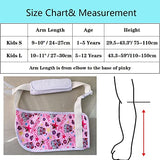 Ledhlth Princess Kids Arm Sling for Girls Shoulder Injury Pink Cute Toddler Shoulder Sling for Broken Arm Padiatric Elbow Wrist Sling for Torn Rotator Cuff (Kids S)