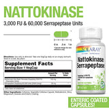 SOLARAY Nattokinase and Serrapeptase Supplement 30 Count