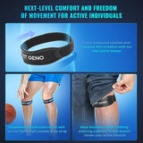 Knee Strap Patella Tendon Support: 2 Pack Knee Support Pain Relief for Man Women and Youth - All Sports Running Basketball Volleyball Football Hiking Tennis - Stabilizer for Runners Jumpers (Black)