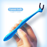 T.Smile Evolutionary Clean Dental Flossers, Kit of Refills Plus Long Handle (200 T-Tension Refills)