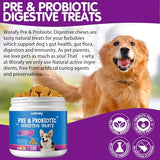 Probiotics for Dogs,Dog Probiotics for Digestive Enzymes,Gut Health,Itchy Skin,Allergies,Yeast Balance,Probiotics Chew for Dogs,Dog Probiotics for Small,Medium,Large Dogs,120 Count,Peking Duck Flavor